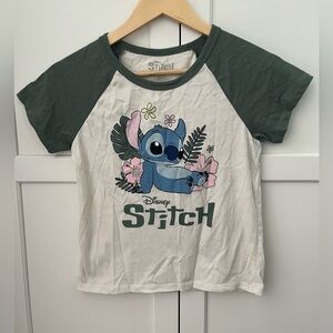 Disney T-shirt Stitch print size XL (16) white